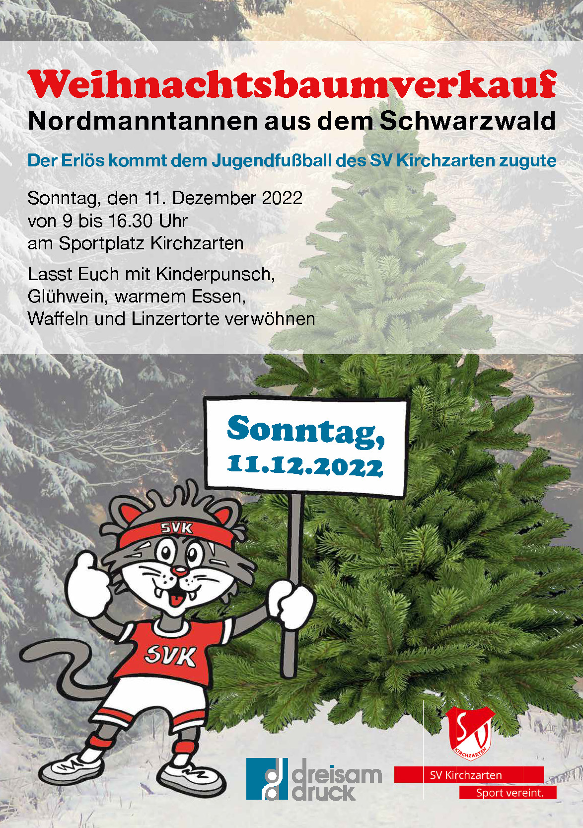 Weihnachtsbaumverkauf am 11.12.2022