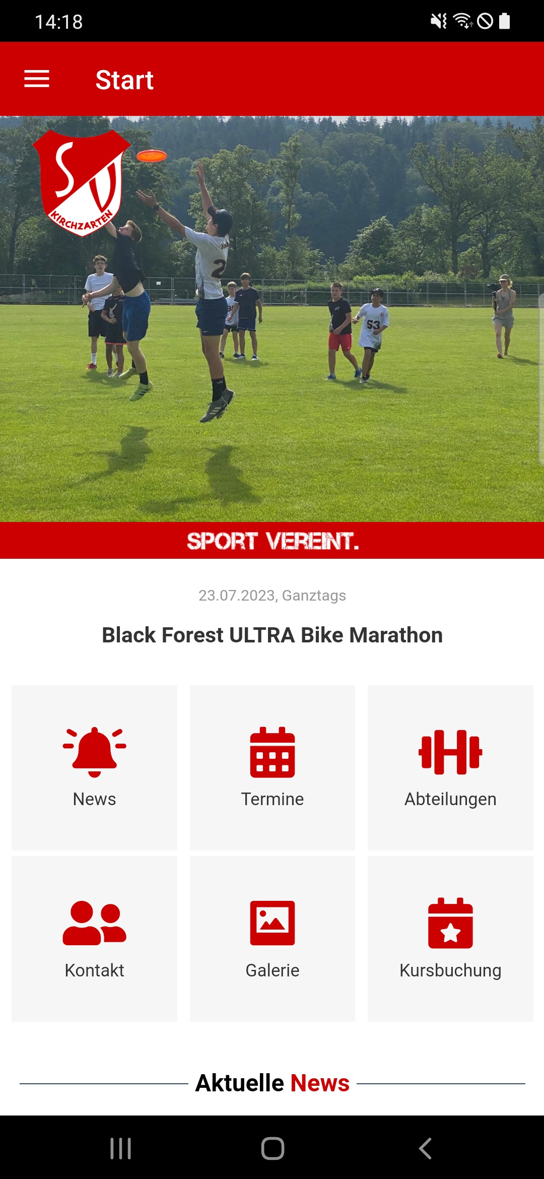 SVK Handy-App - Screenshot